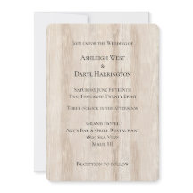 Rustikale Imitate Cream White Wood Wedding