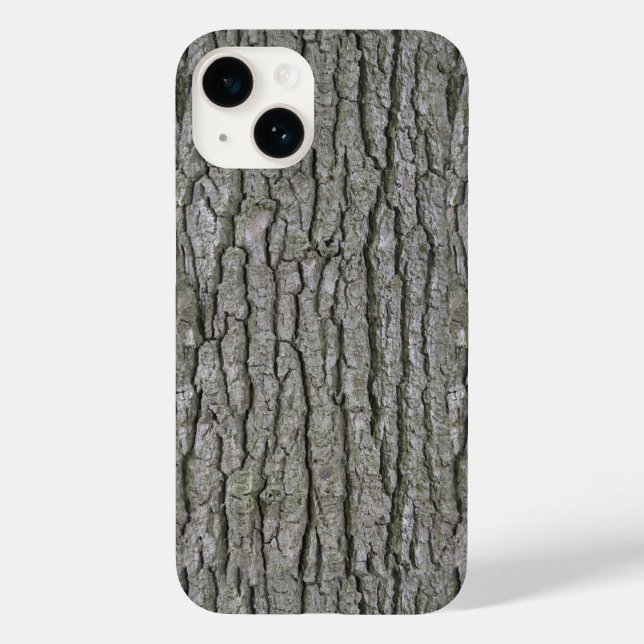 Rustikale Imitate Trockenholz Getreidebaum Barke Case-Mate iPhone 14 Hülle (Rückseite)