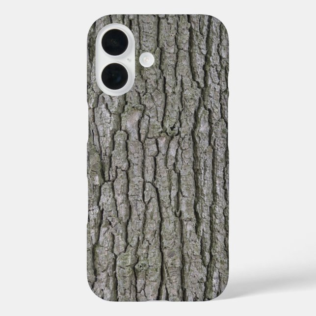Rustikale Imitate Trockenholz Getreidebaum Barke iPhone 16 Hülle (Rückseite)