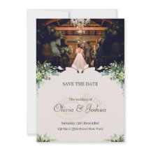 Rustikale interne Hochzeit Speichern Sie die Datum