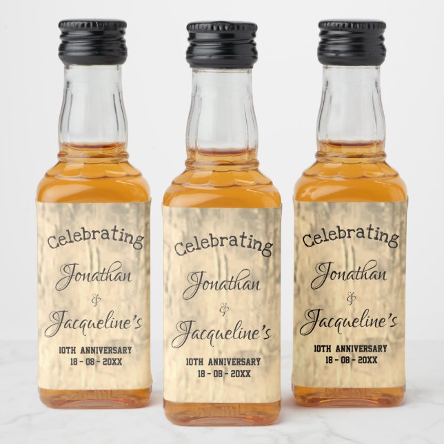 Rustikale jedes Hochzeitanfänger Custom Niedlich M Alkoholflaschenetikett (Flaschen)