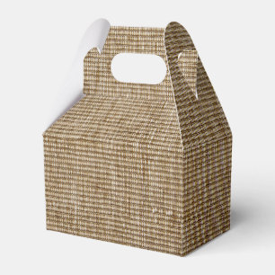Rustikale Jute-Geschenkboxen – Naturinspiriert Geschenkschachtel