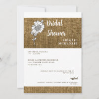 Rustikale Jute-Sonnenblumen-Hochzeitsdusche