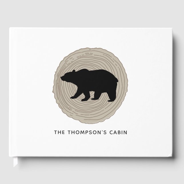 Rustikale Kabine Gästebuch (Vorderseite)