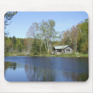 Rustikale Kabinenwasserwelt Mousepad
