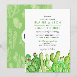 Rustikale Kakteen Hochzeitseinladungen Einladung