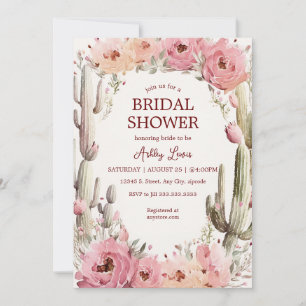 Rustikale Kaktusgarten-Hochzeitseinladung Boho Kak Einladung