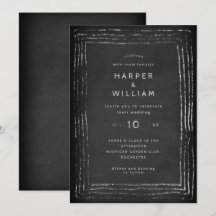 Rustikale Kalkpappe, handgezeichnete Hochzeit