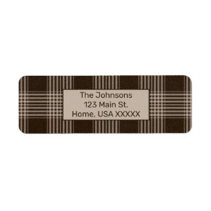 Rustikale Kariert Brown und Beige