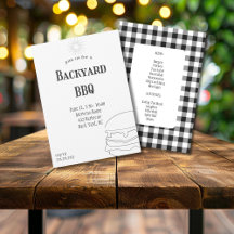 Rustikale Karierte Grillveranstaltung