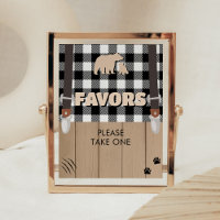 Rustikale Karierte Lumberjack Baby Duschfavoriten