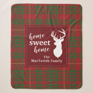 Rustikale Karierte Zuhause Sweet Tartan Sherpadecke