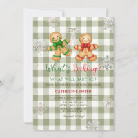 Rustikale Karo-Weihnachtsplätzchen-Schneebaby-Part