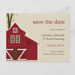 Rustikale-Karte Save The Date
