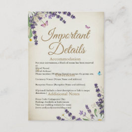 Rustikale Kernverschlusskarte Begleitkarte