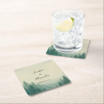 Rustikale Kiefernwälder Hochzeit Rechteckiger Pappuntersetzer<br><div class="desc">Rustikale Aquarellkiefern Wald Hochzeitspapier Untersetzer. Sie können Ihre eigenen Namen hinzufügen und das Hochzeitsdatum hinzufügen.</div>