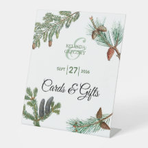 Rustikale Kiefernwälder Hochzeitskarten & Geschenk