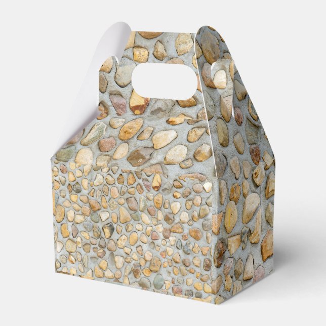 Rustikale Kieselsteinmauer  Geschenkschachtel (Vorderseite)