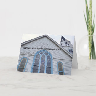 RUSTIKALE KIRCHE Grußkarte Dankeskarte