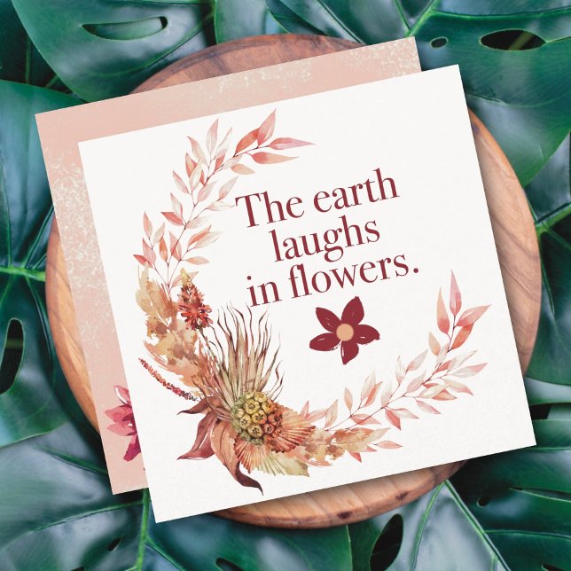 Rustikale Kleider-Blumenkarte (Von Creator hochgeladen)