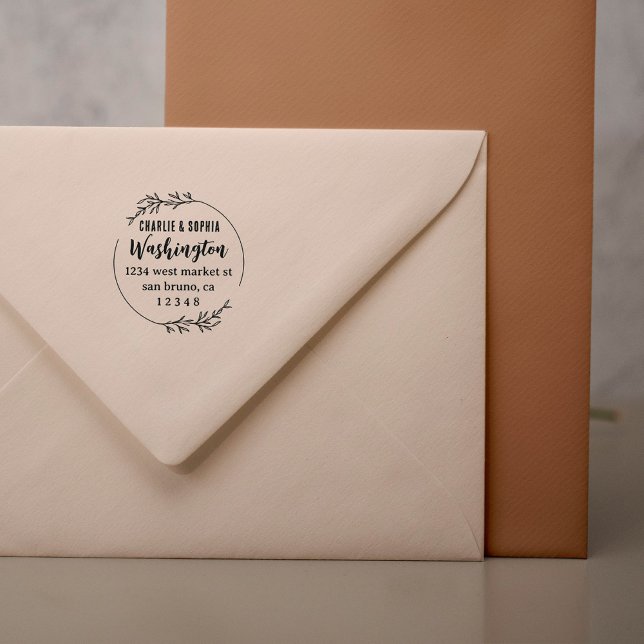 Rustikale Kleider und Rücksendeadresse Gummistempel (Von Creator hochgeladen)