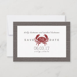 Rustikale Krabbenhochzeit spart das Datum Save The Date