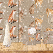 Rustikale Kraft Elegante Verschneite Wintertiere
