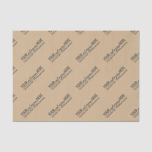 Rustikale Kraft-Geschäftslogo-Branding Seidenpapier