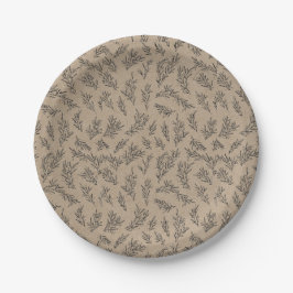 Rustikale Kraft gibt dank Holiday Paper Plate Pappteller