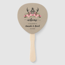 Rustikale Kraft-Jagd ist über den Händefan Fächer