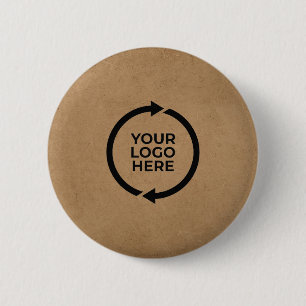 Rustikale Kraft Moderne Corporate Identity Design Button