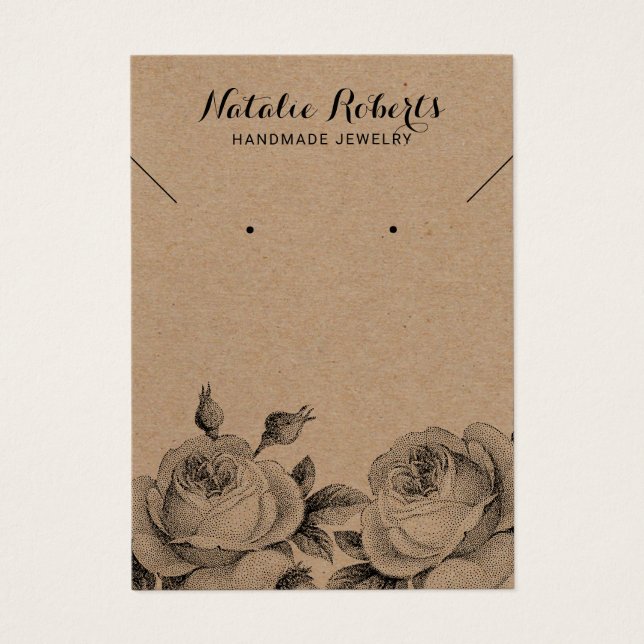 Rustikale Kraft-Schmuck-Kette (Vorderseite)