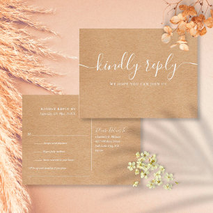 Rustikale Kraft Song Request UAWG Postkarte