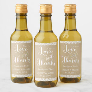 Rustikale Kraft und Spitzenweine Hochzeit Wein Gef Weinetikett