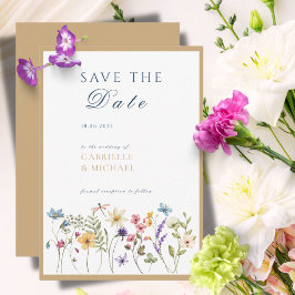Rustikale Kraft Wasserfarben Save the Date