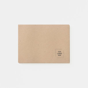 Rustikale Kraftpapier-Notizdesign mit individuelle Post-it Klebezettel