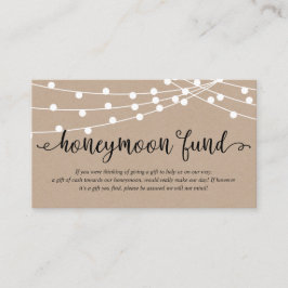 Rustikale Kraftzeichenleuchten, Hochzeitsfond Begleitkarte