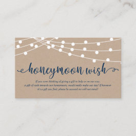 Rustikale Kraftzeichenleuchten, Hochzeitsfond Begleitkarte