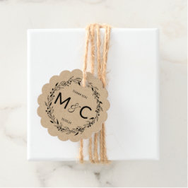 Rustikale Krananfänge Geschenkanhänger