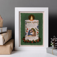 Rustikale Krippe Christliche Weihnachten