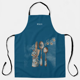 Rustikale Küchengeräte Moderne Monogramm Schürze