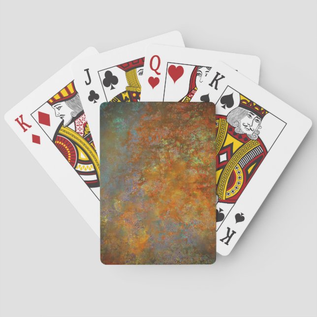 Rustikale Kunstfertigkeit Inspiriert Spielkarten (Rückseite)