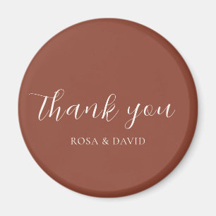 Rustikale Kupfer-Editorial-Moderne Hochzeit Magnet