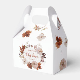 Rustikale Kürbis Babydusche Gefallen Box Geschenkschachtel