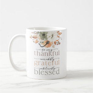 Rustikale Kürbis-Thanksgiving-Dinner-Tasse Kaffeetasse