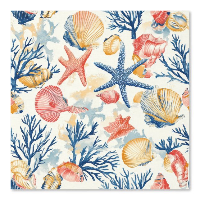 Rustikale Küste - Muscheln, Starfish, Riff (10) Tapete (Vorderseite)