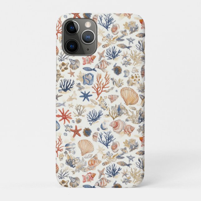 Rustikale Küste - Muscheln, Starfish, Riff (12) Case-Mate iPhone Hülle (Rückseite)