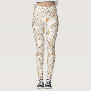 Rustikale Küste - Muscheln, Starfish, Riff (14) Leggings