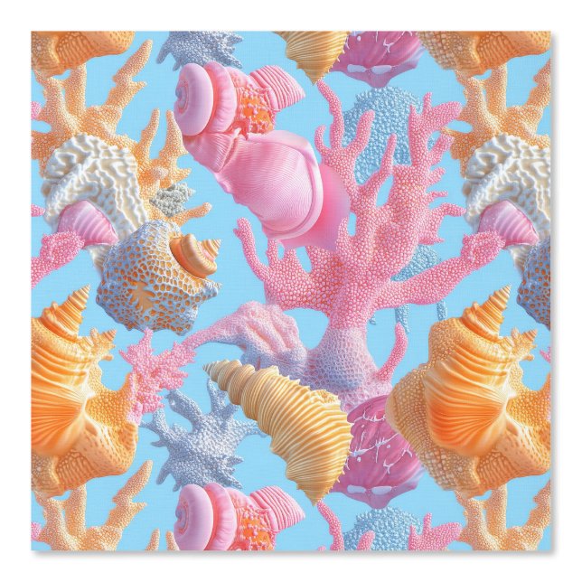 Rustikale Küste - Muscheln, Starfish, Riff (18) Tapete (Vorderseite)