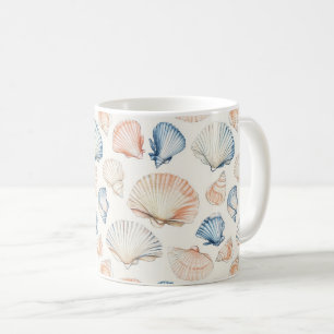 Rustikale Küste - Muscheln, Starfish, Riff (21) Kaffeetasse